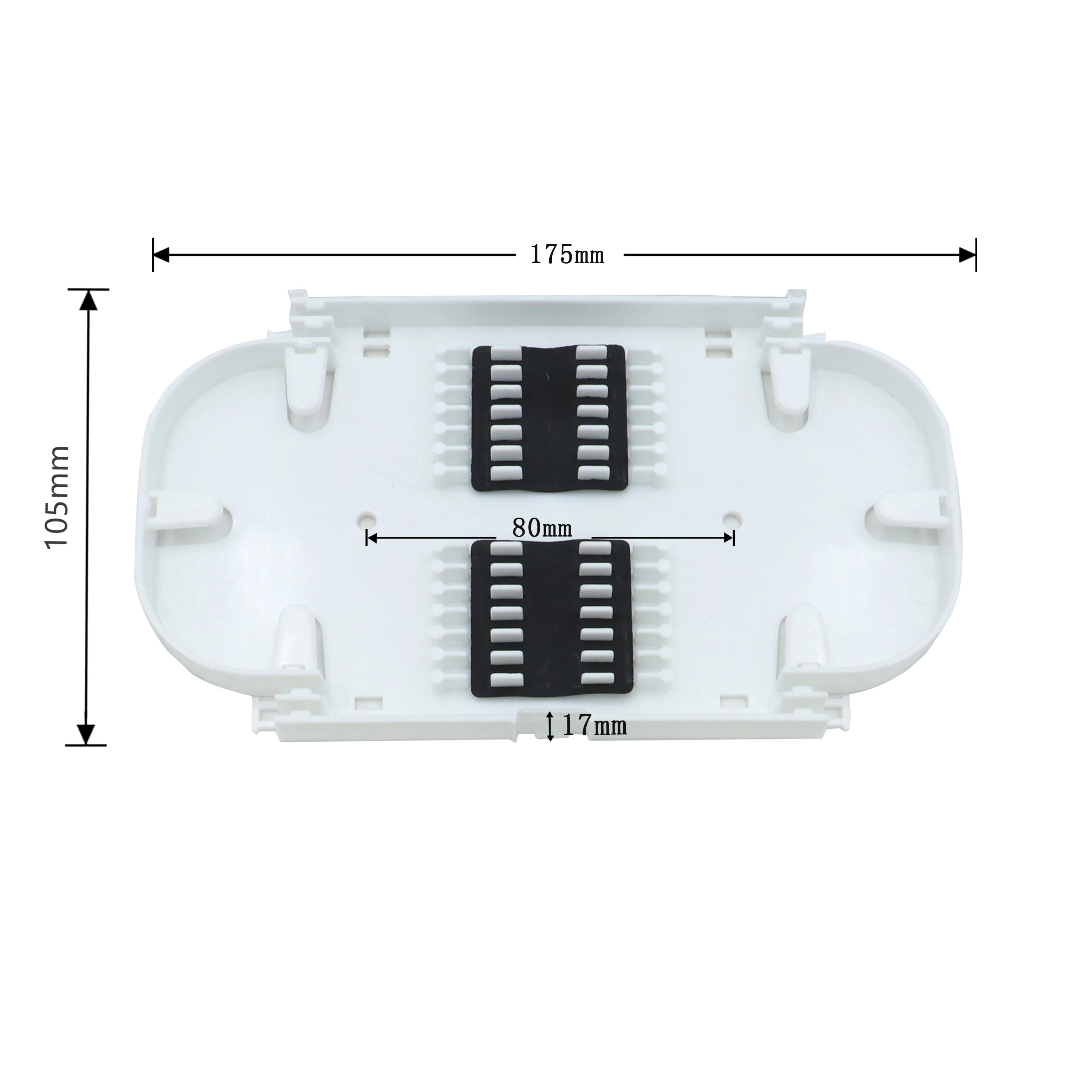 Splice lade voor gezamenlijke doos, glasvezelcassettes, splitsplaat, FTTH, 24 kern, 12 stuks