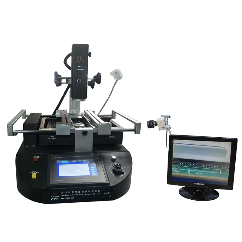 R5830 R5830C Touch Screen BGA Rework Station Hot air 3 Zones for Laptop Motherboard Chip Repair 4500W -R5830