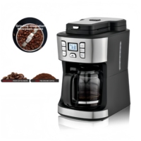 Automatic coffee maker with grinder and timer 220V drip coffee maker for home and office