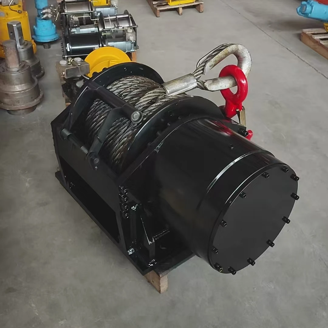 Vehicle-Mounted 30-Ton And 50-Ton Hydraulic Winches Steel Wire Rope 24V Semi-Trailer Tow Crane; For Trucks And Cranes