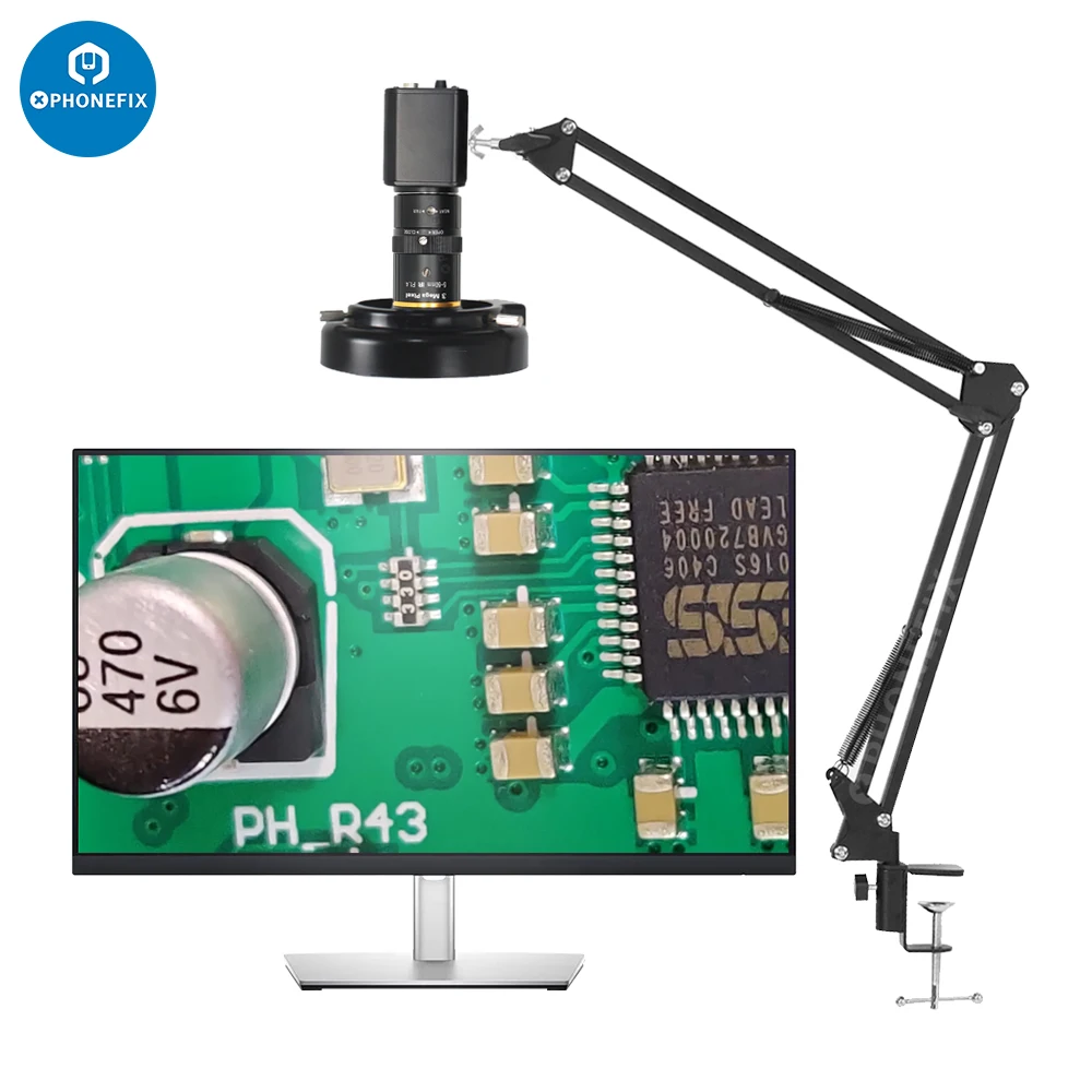 Imagem -02 - Câmera Digital Hdmi Live Streaming Comprimento Varifocal Cs-mount Lente Cctv com Luz Led Suporte Cantilever Reparo Pcb Telefone 550 mm