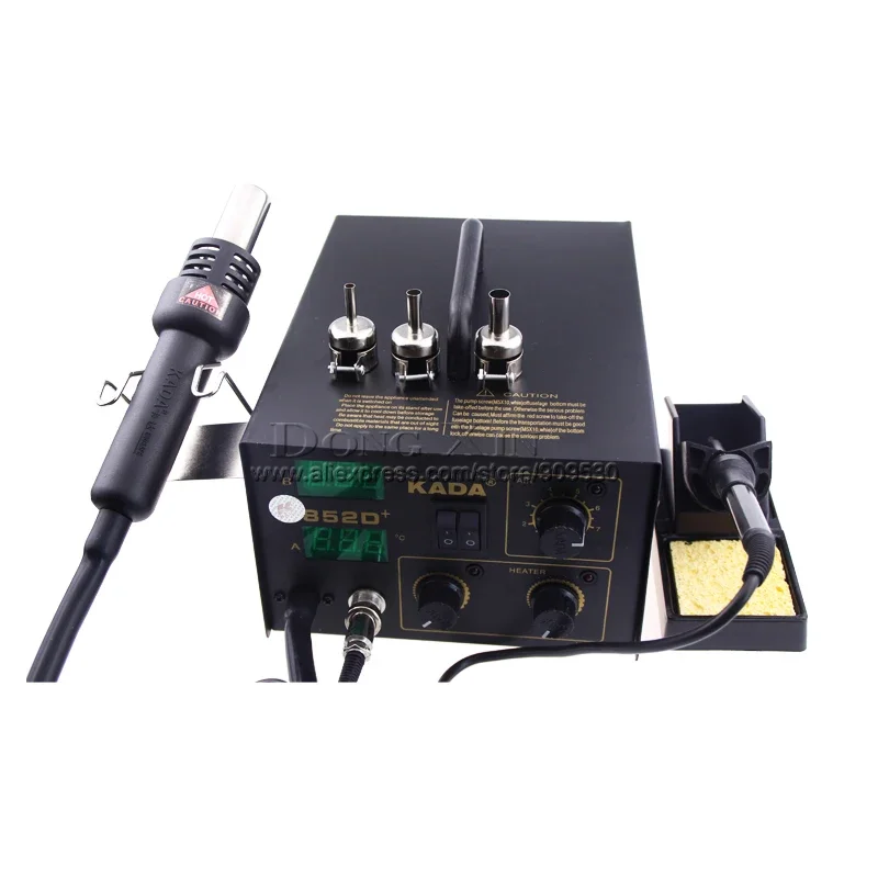 

For 220v /110V KADA 852D+ KADA852D+ Rework Welder Station SMT Hot Air Soldering Iron SMD Solder Station