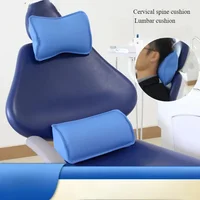 Cojín de Cuero para Cintura y Cuello, de Espuma Viscoelástica, para Silla de Dentista, Accesorios para Unidad Dental, Juego de Cojines para Cuello y Cintura