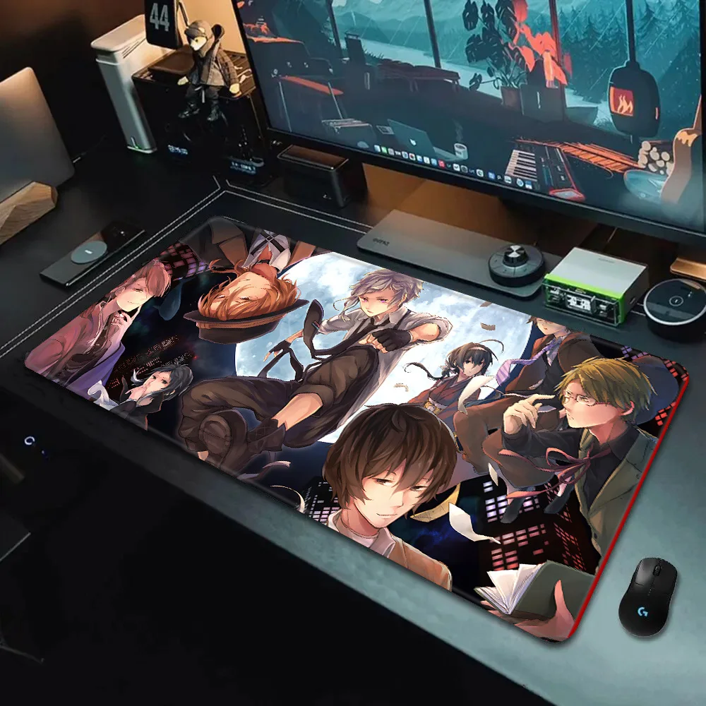 Anime Bungo Stray Dogs Mousepad HD Printing Computer Gamers Locking Edge Non-slip Mouse Pad XXL90x40cm Keyboard PC Desk Pad