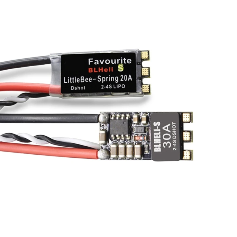 Brushless 20A/30A BLheli-S Spring Oneshot125 para drones corrida Quadcopter Controlador velocidade eletrônico sem