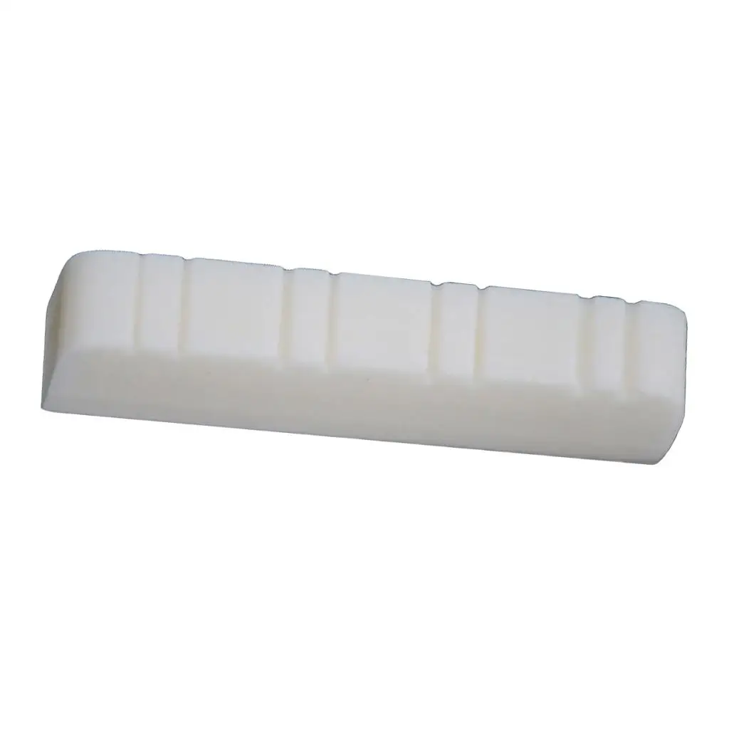 Porca de ponte de bandolim de osso bovino em branco durável peça de reposição sem fenda para banjo de bandolim DIY