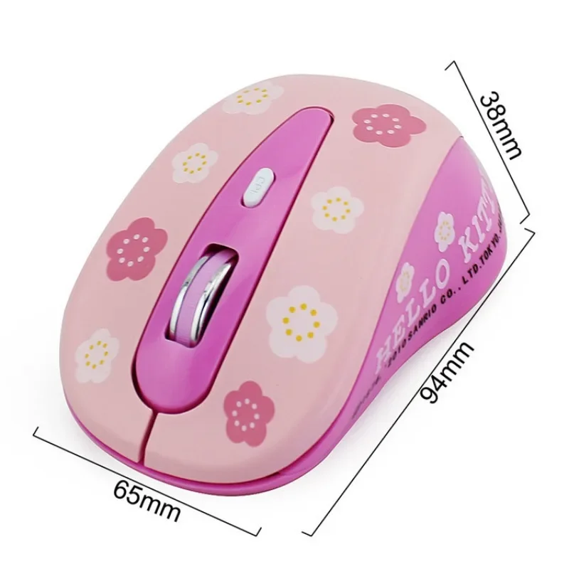 Sanrio Hello Kitty Wireless Bluetooth Mouse Portable Silent Ergonomic Mice For Laptop IPad Tablet Notebook Office Gaming Mouse