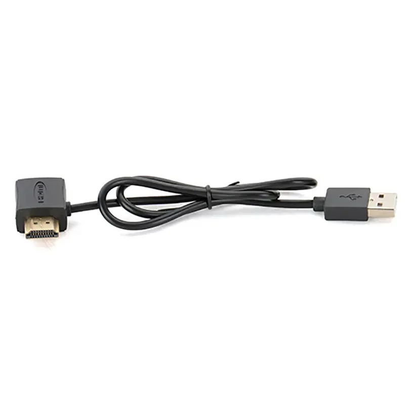 HD 1080P HDMI kompatybilny kobiecy męski złącze konwertera Adapter HDMI przełącznik HDMI z ładowarką 50cm USB2.0 kabel zasilający