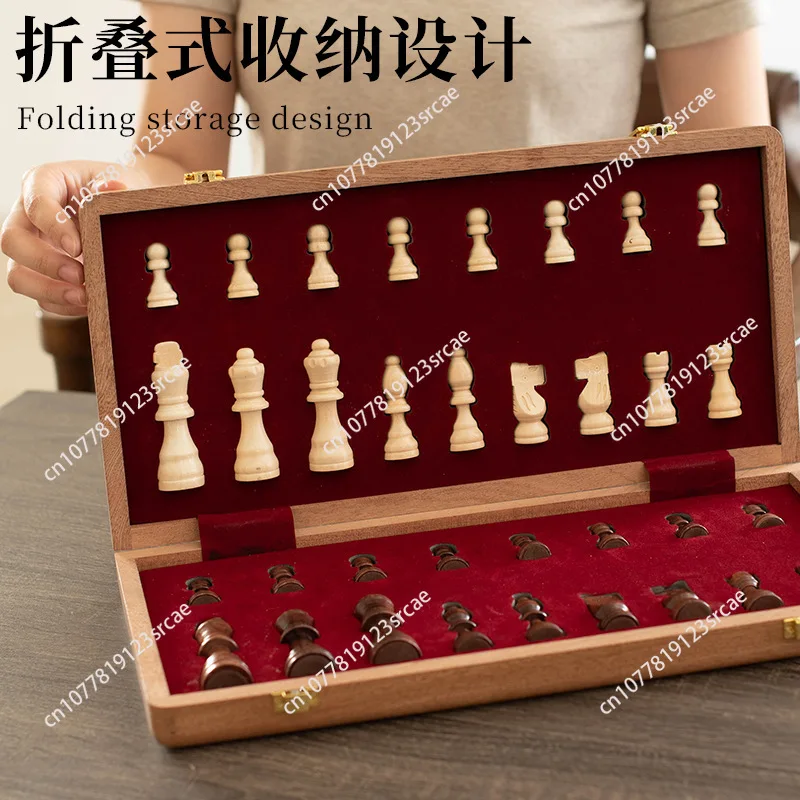 Wood Strong Magnetic Chess Foldable High Quality Wood High Quality International Wood
