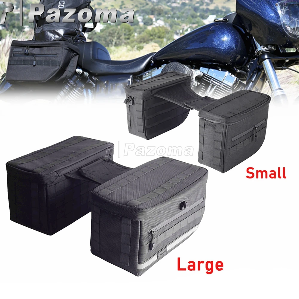 

Club Style Saddlebag For Harley Sportster Dyna Softail Cafe Racer Moto Rear Side Luggage Storage Bag Motorcycle Saddle Tool Pack