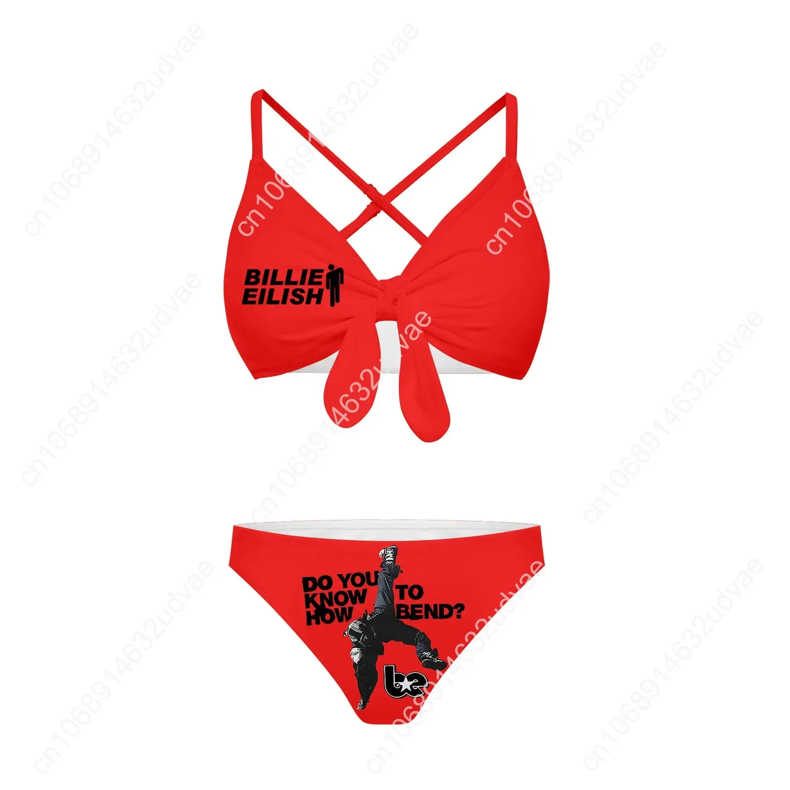 Hit Me Hard and Soft Tour Billie Bathing Suits Cross Strap Suspenders Swimsuits Womens Custom Bikini Sexy Personalized Swimwear