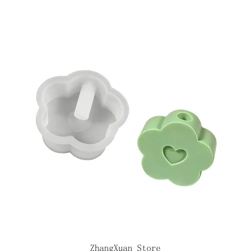 Charm-Herz- und Blumenhaus-Silikonform, für die DIY-Kreation, 3 x – Detail 8