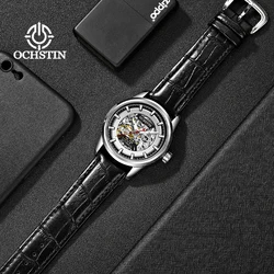 ochstin Master Series Hot 2024 Trendy Gorgeous Skeleton Mechanical Movement Waterproof Watch Men's Mechanical Watches