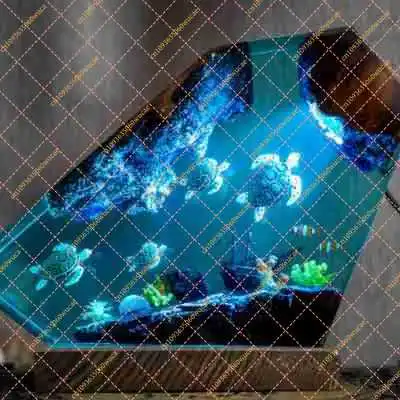 Ocean Themed Resin Night Light for Marine Life Fans