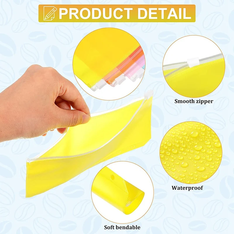 Папки для бумаг формата A6, 14 шт., на молнии, водонепроницаемые, с 6 отверстиями