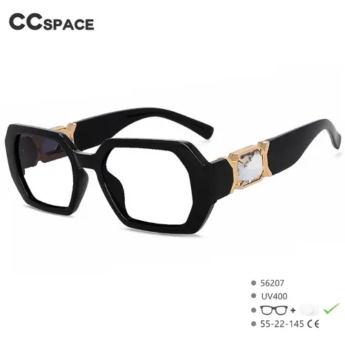 Imagen 2 del producto R56207 gafas de lectura de marca de lujo para mujer, gafas de gran tamaño con diamantes o rectángulo femenino, presbicia a rayas Vintage + 1,0 + 2,0 + 3,0