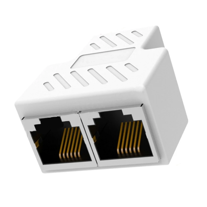 Dwukierunkowy rozdzielacz telefoniczny RJ11 6P6C, kabel konwertujący, adapter ścienny do telefonu