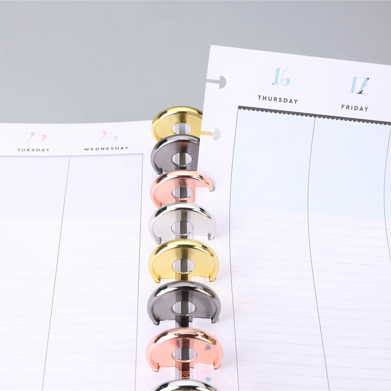 50 Stück 32 mm Buchbindung, Pilzloch-Scheibenring für Sammelalbum, Journal, Planer, Binderinge, Scrapbooking, Bindezubehör