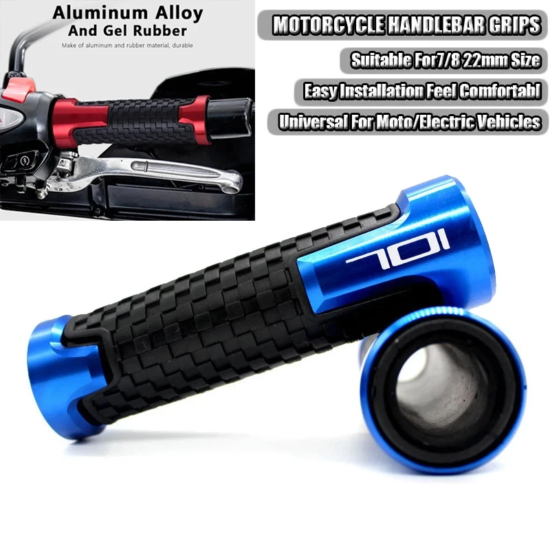 Motorcycle CNC Accessories Rubber And Aluminum Handle Bar Grips Handlebar Hand Grip Cover For Husqvarna 701 SUPERMOTO & ENDURO