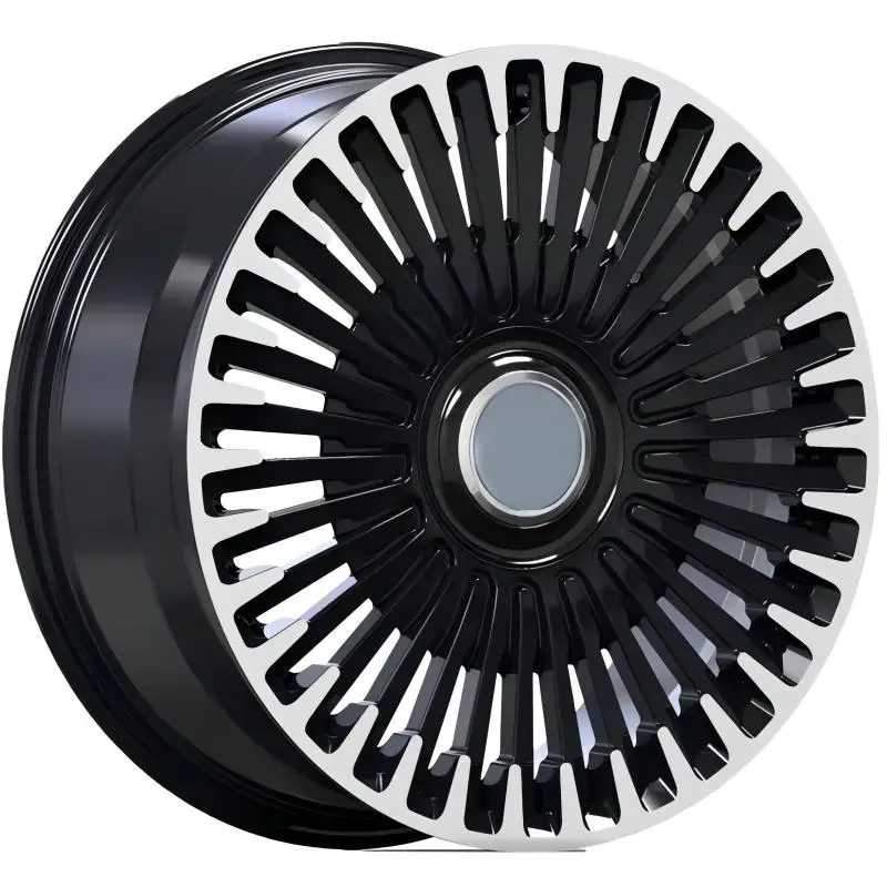 

High end customized wheel hub, Black Multi-spoke Forged Wheel, 18-24 Inch monoblock alloy customized new energy passenger car au