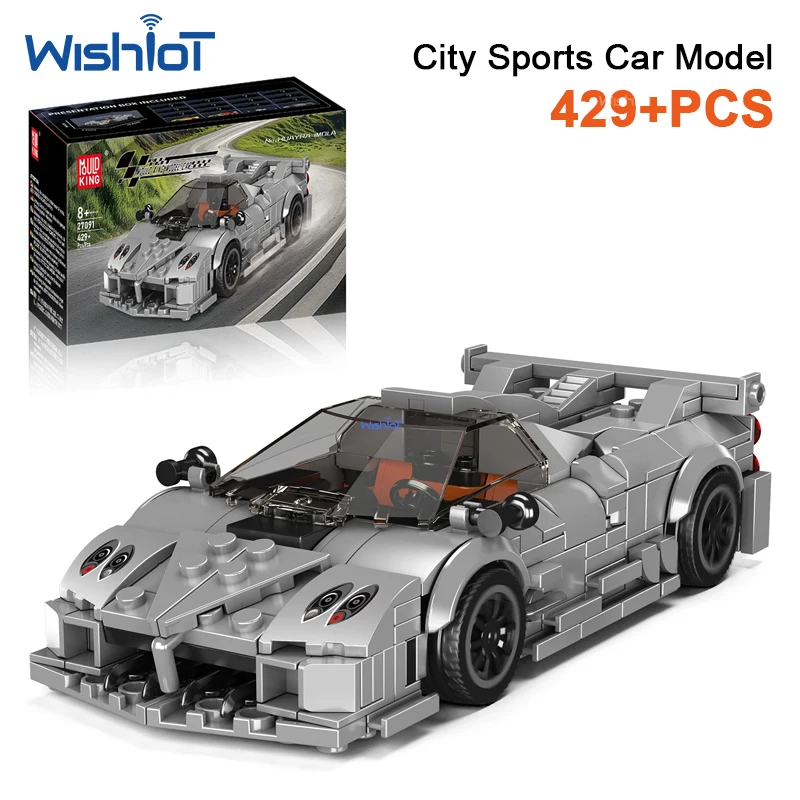 

27091 429pcs Eight Stud Sports Car Building Blocks DIY Model Assembly Small Particle Bricks Educational Kids Christmas Gift Toys