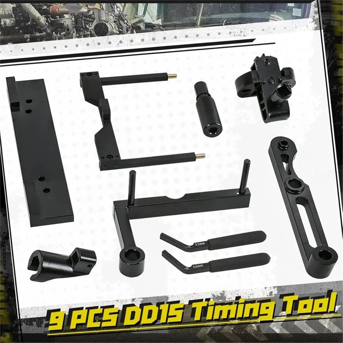 #51B (Black)9Pcs Engine Timing Tool Kit J-47487 J-48630 for Detroit,Automotive Parts & Accessories