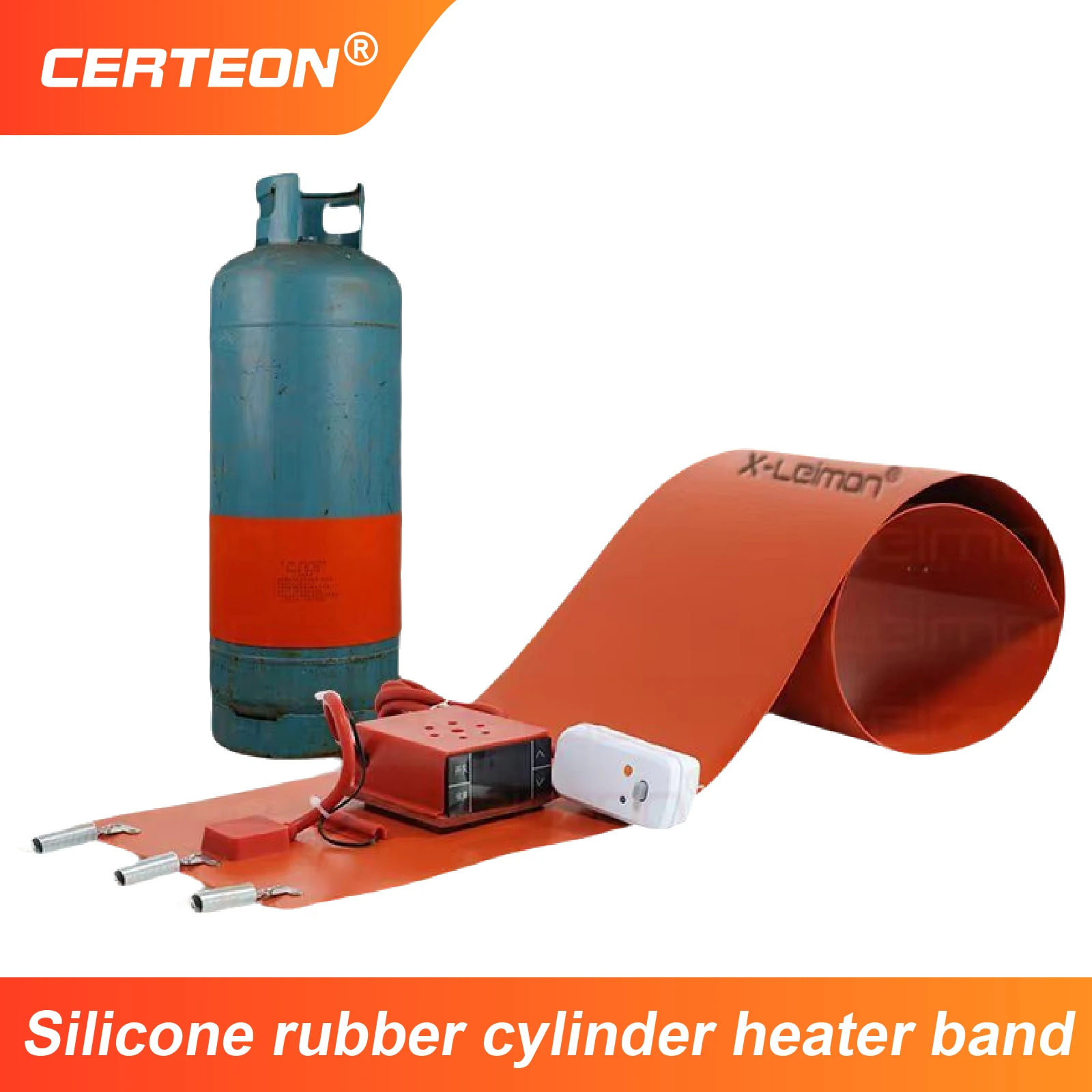 LM-GJJRD Gas Cylinder Heating Belt 30‑110°C Adjustable 180‑430W for 5/13/15/50KG LPG Propane Tank Silicone Explosion Proof