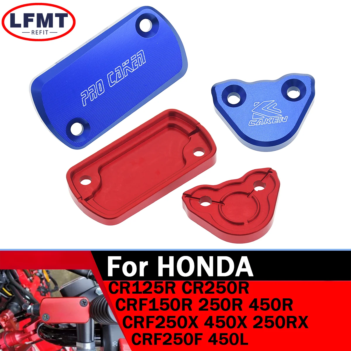 

Front Rear Brake Fluid Reservoir Cover Master Cap For Honda CRF250R CRF250X CRF450R CRF450X CRF 150R 450RX CR 125R 250R