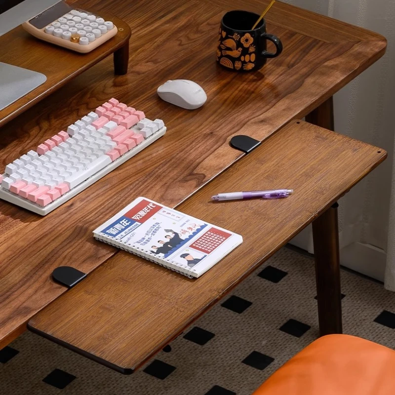 No Drill Desk Extension Board Foldable Table Expander Multi-Functional Computer Desk Storage Ergonomic Laptop Workstation Panel