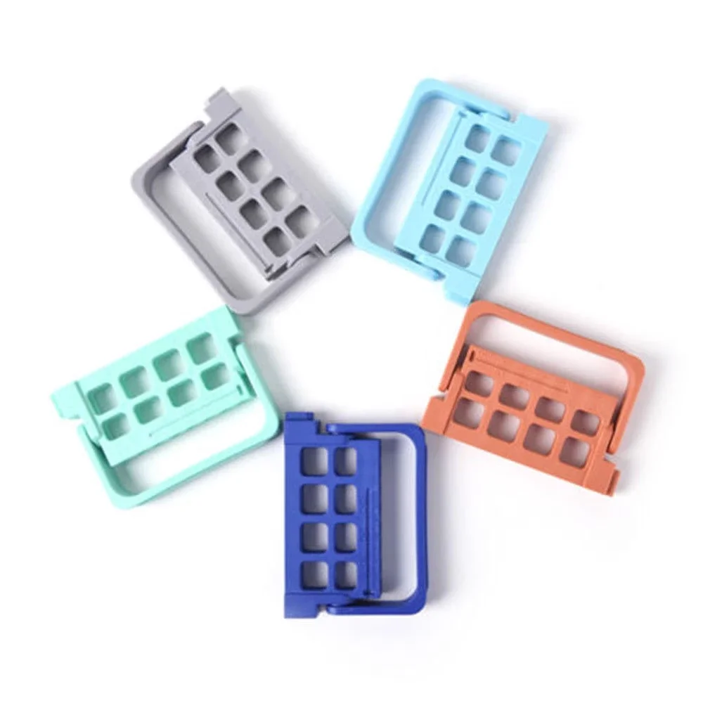 1pcs Universal Dental Lab Plastic 8 Holes Autoclavable Endo File Block Holder Disfection Box Case  for Dentist Tools Material