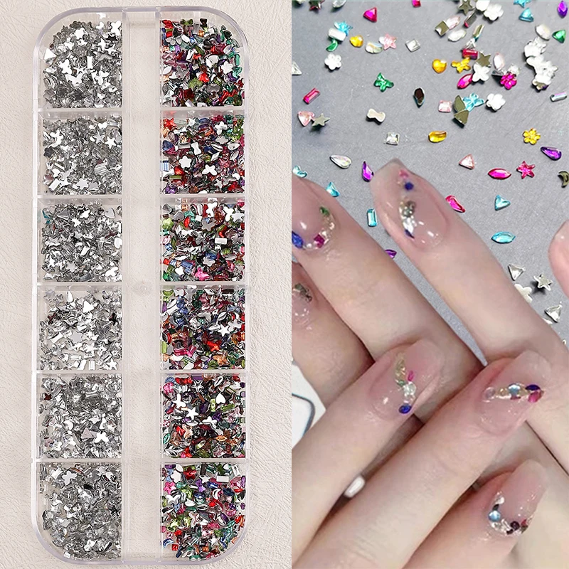 Nagelkunstzubehör – Charms, Strasssteine und Dekorationen, Nagelzubehör mit Kunstteilen und Figuren