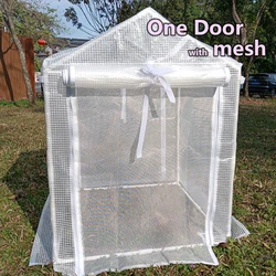 Portable greenhouse rain shelter suitable for indoor and outdoor use in courtyards - easy to install PVC transparent cover that