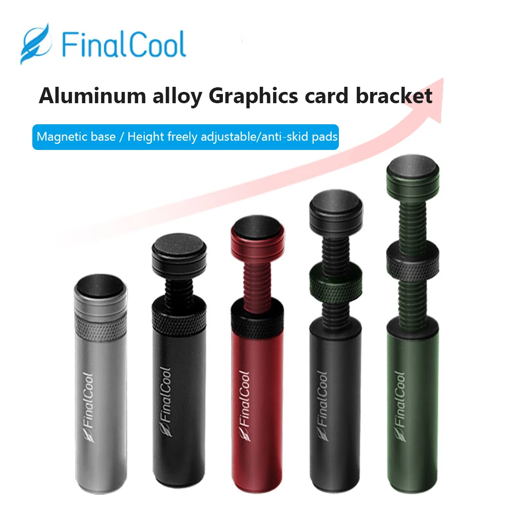 

Держатель для видеокарты и графического процессора, регулируемый телескопический вращающийся винт из алюминиевого сплава, провисающий кронштейн для видеокарты, чехол для настольного ПК