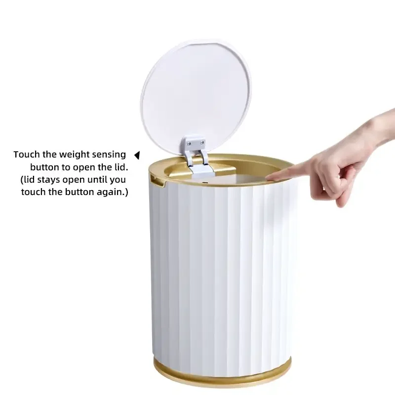 2022 Hot Selling 9L Smart Sensor Trash Can  Home Office Trash Can Automatic Induction Plastic Smart Trash Can rubbish bin