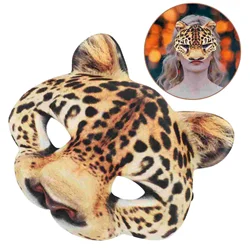 Halloween 3d Animal Máscara Cheetah Masquerade Leopardo para Trajes de Mulher de Festival