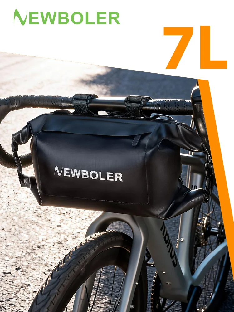 AliExpress NONE NEWBOLER Bike Front Bag 7L Large Capacity Storage Waterproof Multifunction Cycling Handlebar Bag Road MTB Bicycle Frame Tube Bag