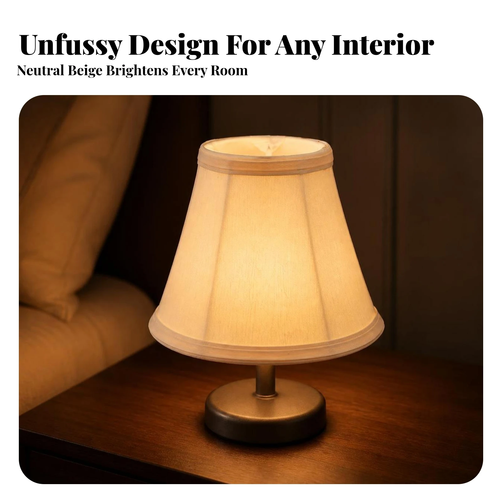 6 Pieces Snap-on Lamp Shade Convenient Tapered Conical Lampshade Lampshade with Snap-on Adapter Lightweight Premium