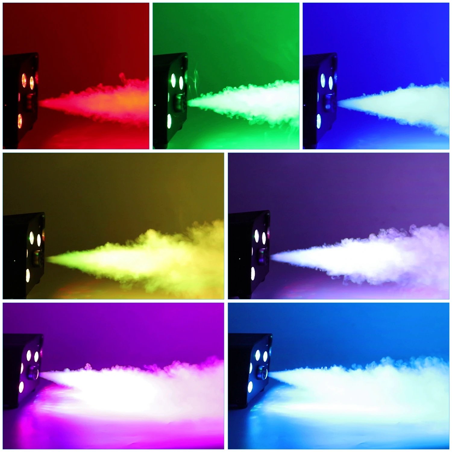 Imagem -04 - Fieryzeal-fogger com Controle Remoto Rgb Beads Smoke Machine dj Party Light Machine Máquina de Palco para Clube e Concerto 500w