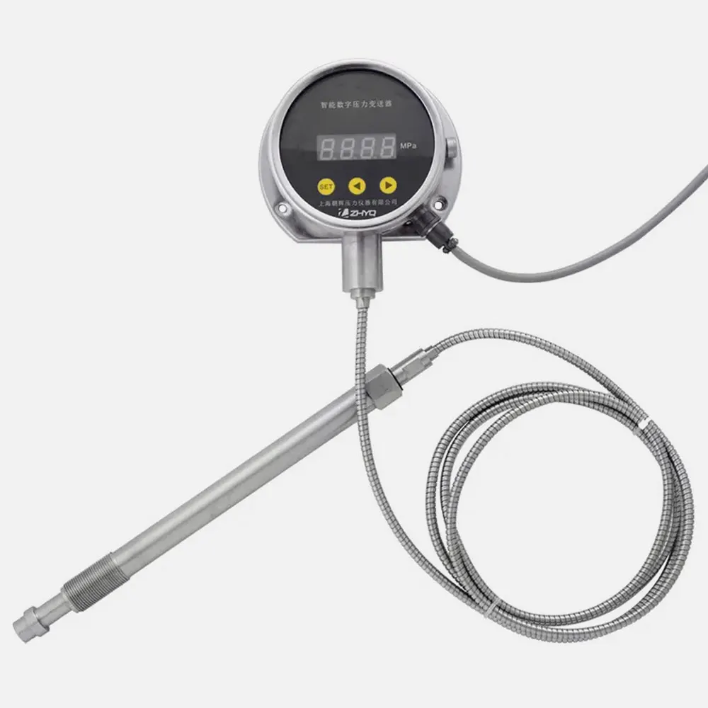 High Temperature Smart Stainless Steel Melt Pressure Gauge with Digital Indicator and 0.5% FS Accuracy