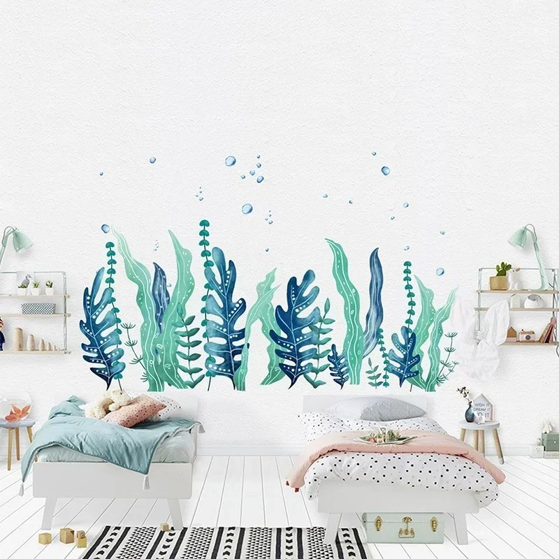 Seaweed Bubble Wall Stickers Creative Living Room Bedroom Children's Room Bathroom Wall Decals Seaweed Theme Room Decoration