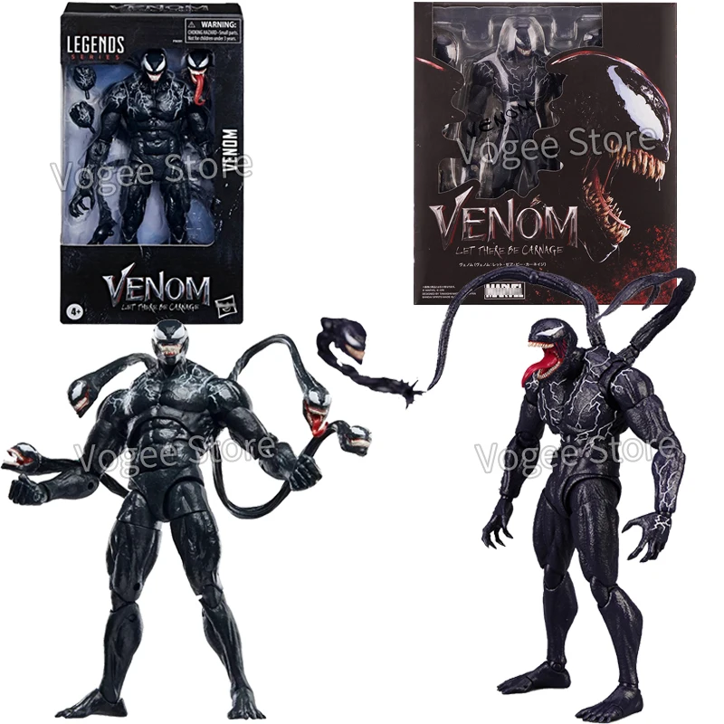 Legends Venom 3 Action Figure Movie Version SHF Venom Symbiont Joint Movable Change Face Statue Model Doll Toys for Kids Gifts