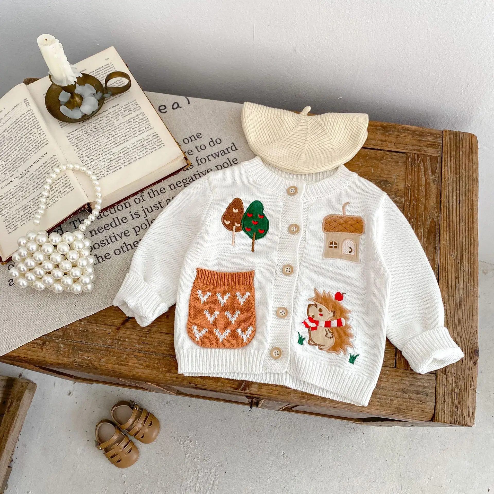 0-3T Newborn Kid Baby Boy Girl Winter Clothes Warm Knit Baby Sweater Long Sleeve Cute Knitwear Coat Thick Outfit