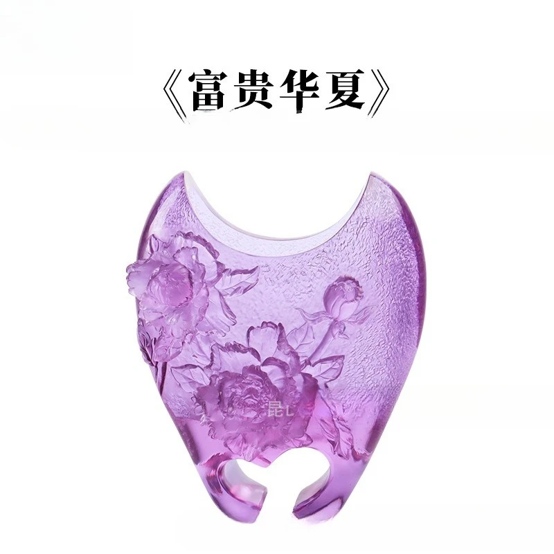 Glazed ornaments, rich and noble Huaxia glazed vases attract wealth and treasure, home furnishing, living room entrance promotio