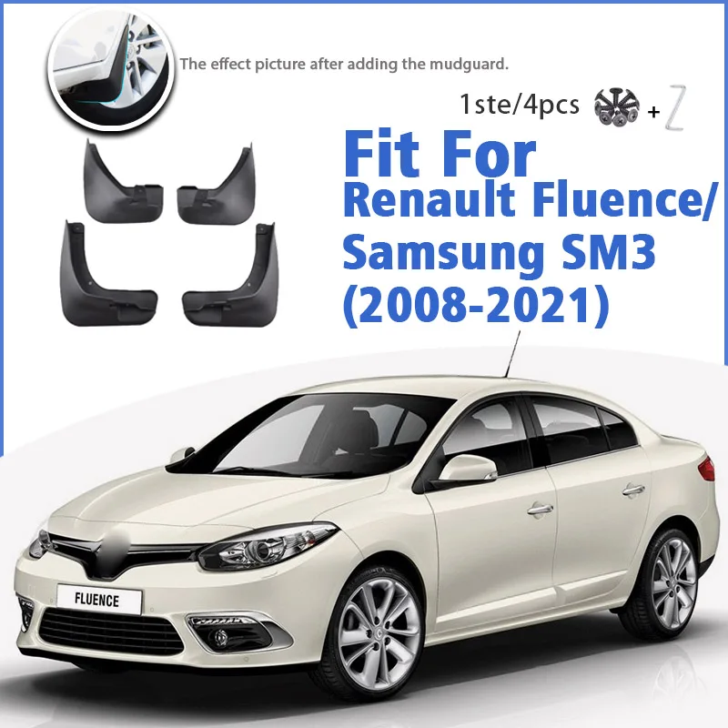 

Брызговик для Renault Fluence Samsung SM3 2008-2021 передние и задние брызговики аксессуары для брызговиков Auto Styline брызговик крыло