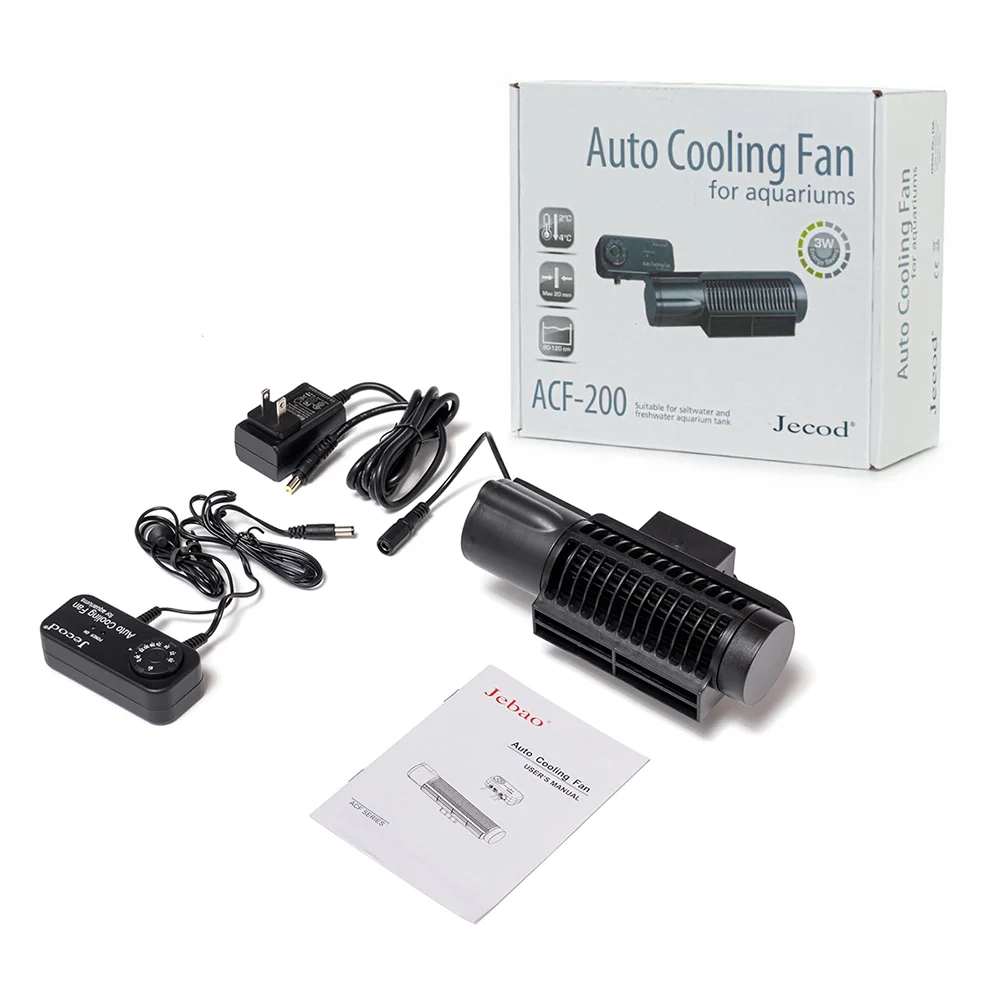 Jebao Jecod ACF 200/300 Aquarium Cooling Fan Mute Automatic Temperature Control Marine Aquarium Cooler