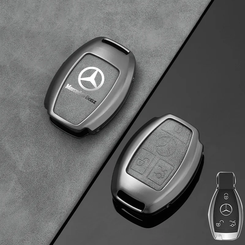 Car Metal Exquisite Key Case Cover Delicate Hand Feeling For Mercedes Benz A B C S Class AMG GLA CLA GLC W176 W221 W204 W205