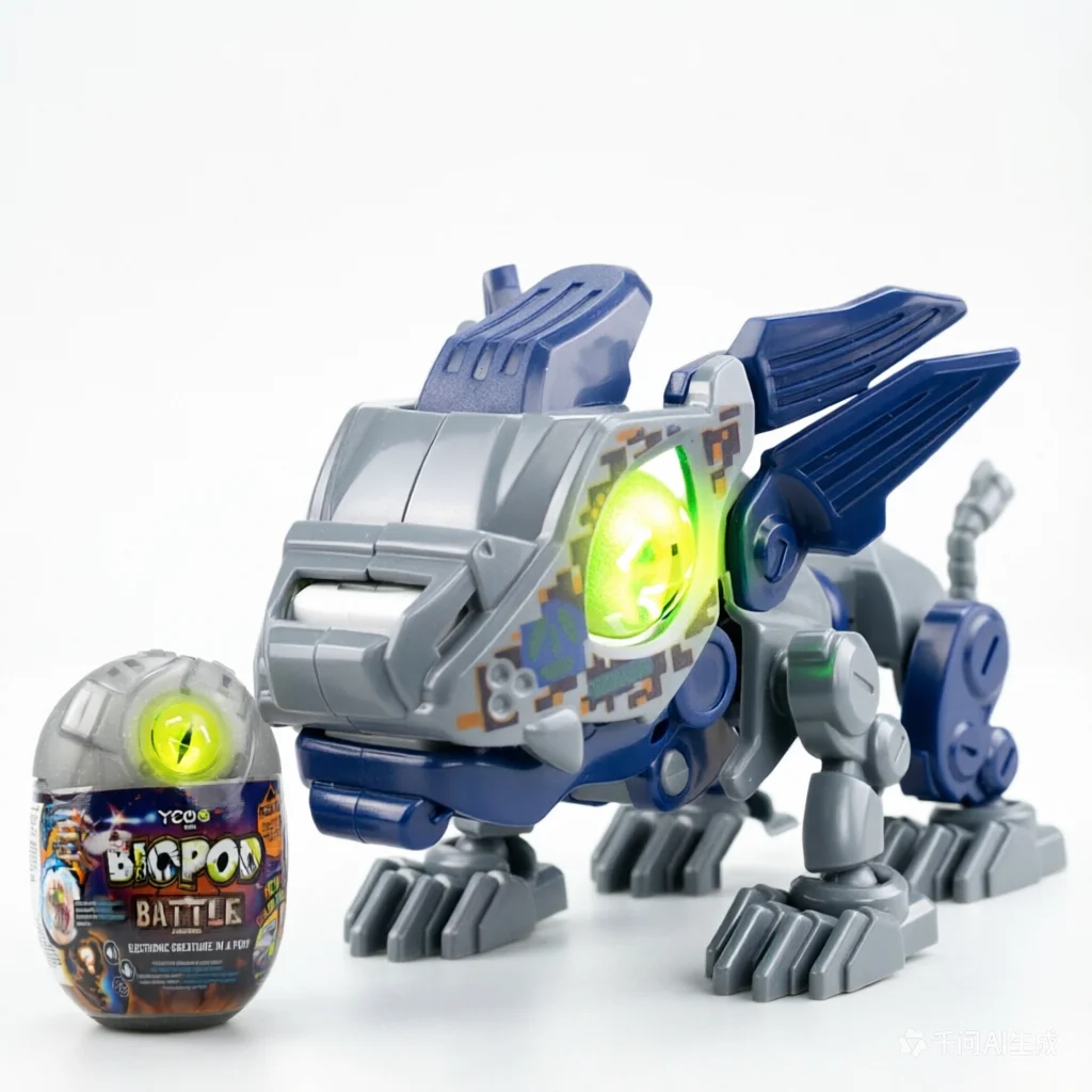Silverlit YCOO Biopod Battle - Paquete Individual de Juguete Interactivo de Robot Jurásico, 1 León Electrónico Pequeño para Armar, para Niños Mayores de 5 Años