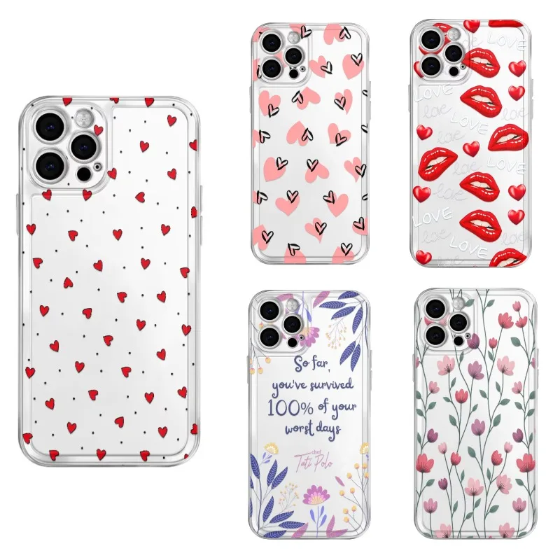 

Love Motif Phone Case For iPhone 16 15 11 12 14 13 Pro Max Mini X XSMax XR 7 8 Plus SE4 16e Duty Rugged Bumper Hard Silica Cover