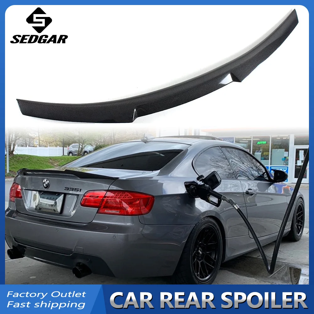 M4 Style Car Rear Trunk Boot Lip Spoiler Wing Lip For BMW E92 335i 328i 2006-2012 Rear Trunk Spoiler Lid Tail Wing Decoration