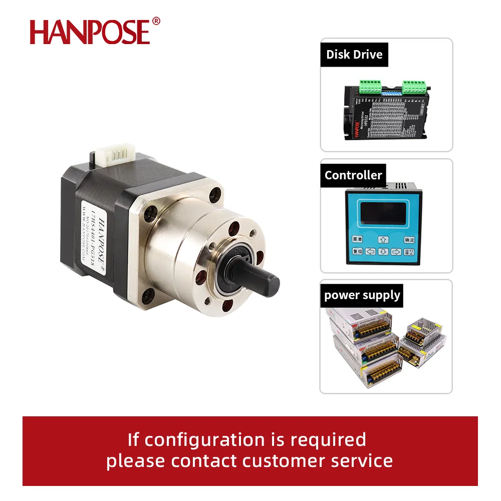 Imagem -05 - Extrusora Gear Stepper Motor Ratio Caixa de Engrenagens Planetária Passo para Impressora 3d Hanpose-nema17 17hs4401s-pg5.18:1